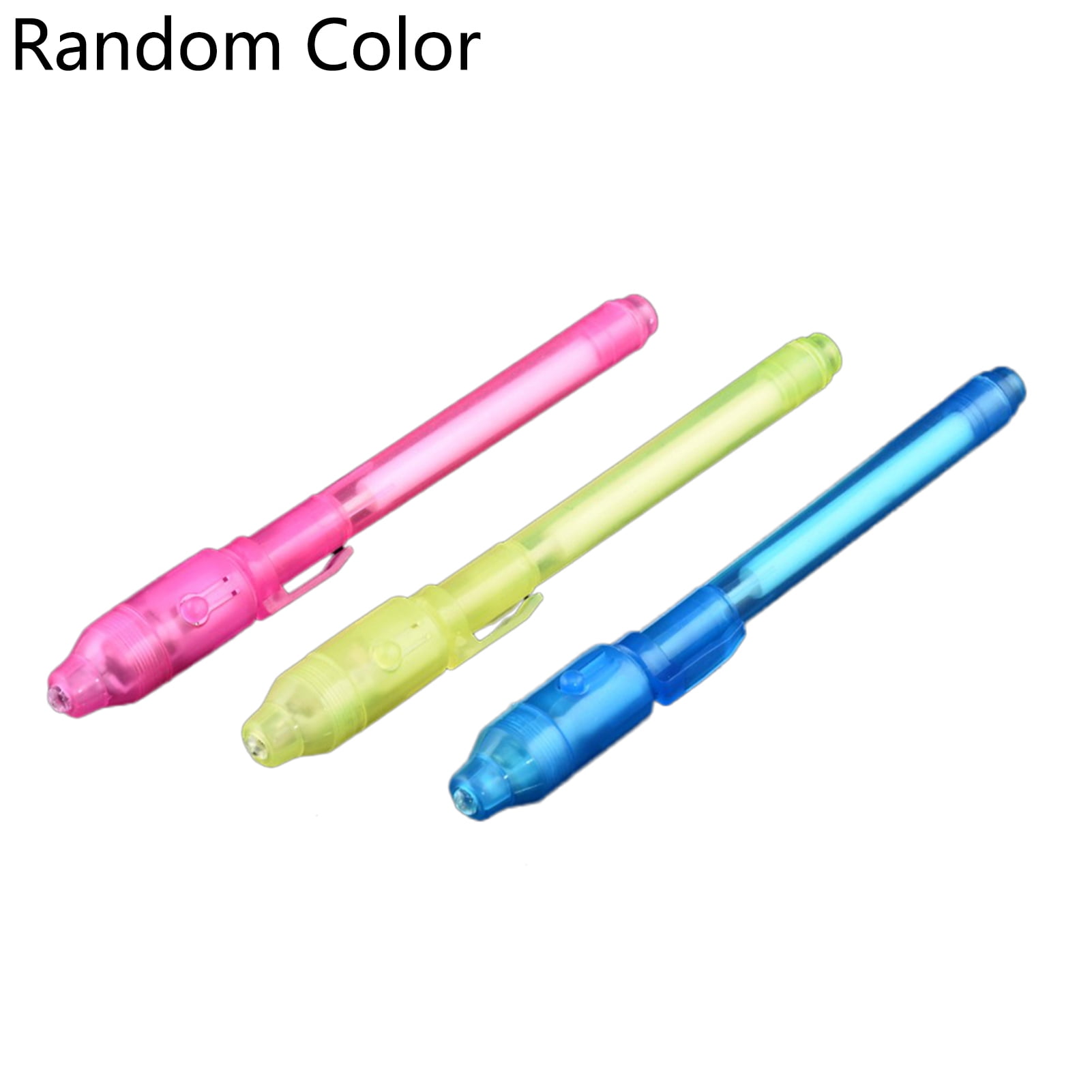 QILIN 3Pcs UV Light Secret Message Invisible Ink Pen Counterfeit Money