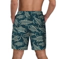 thumbnail image 2 of Lsque Mens Swim Trunks Fish Style Pattern - Bathing Suit Compression Liner - Beach Swim Shorts Swimwear - (S-3XL) - Stretch Quick Dry -, 2 of 9
