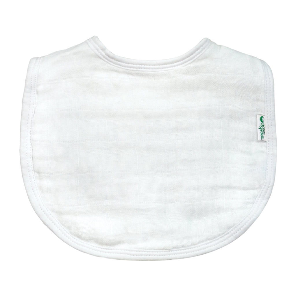green sprouts Organic Cotton Muslin Bibs (5pk)-Rose Set-0-12 mo