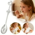 thumbnail image 7 of 1 Piece Teaspoon Mini Spoon with Crown,Stainless Steel Coffee Cake Decorated Tea Spoons, Stir Bar Creative Stirring Teaspoon,Fancy Tableware Set for Afternoon Tea Crown Spoon Party Favors(Silver), 7 of 7