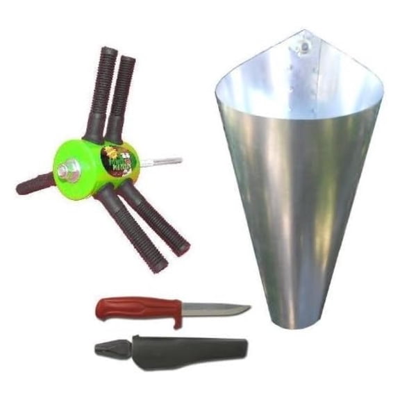 Chicken Plucker Large Killing Cone Mora Knife (Large Home Processing Kit)