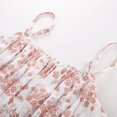 thumbnail image 4 of Vestido GRACE KARIN Boho para mujer con tirantes finos, maxi beige con estampado floral, 4 of 5