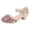 Pink, variant on Fancy Shoes for Girls Girls Dress Shoes Glitter Shoes Sequins Rhinestones Bowknot Princess Low Heels Mary Jane Footwear Heels for Girls Silver,10.5 Toddler
