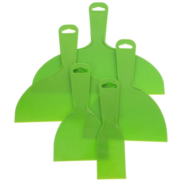 BEADCEST 5Jgo Kit De Espátulas Plásticas Flexibles Para Empaste Y Reparación En Pared Color Verde