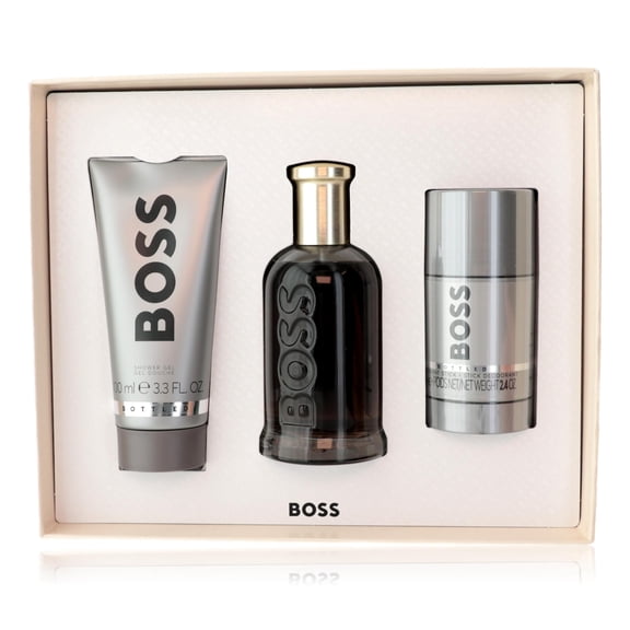 Hugo Boss Bottled #6 3 Piece Gift Set for Men (3.3 OZ Eau De Toilette, 2.4 OZ Deodorant Stick, 3.3 OZ Shower Gel)