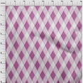 thumbnail image 4 of oneOone Cotton Flex Purple Fabric Argyle Diy Clothing Quilting Fabric Print Fabric By Yard 40 Inch Wide, 4 of 4