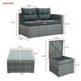 thumbnail image 6 of Outdoor Furniture Sofa Set With Large Storage Box, 6 of 9
