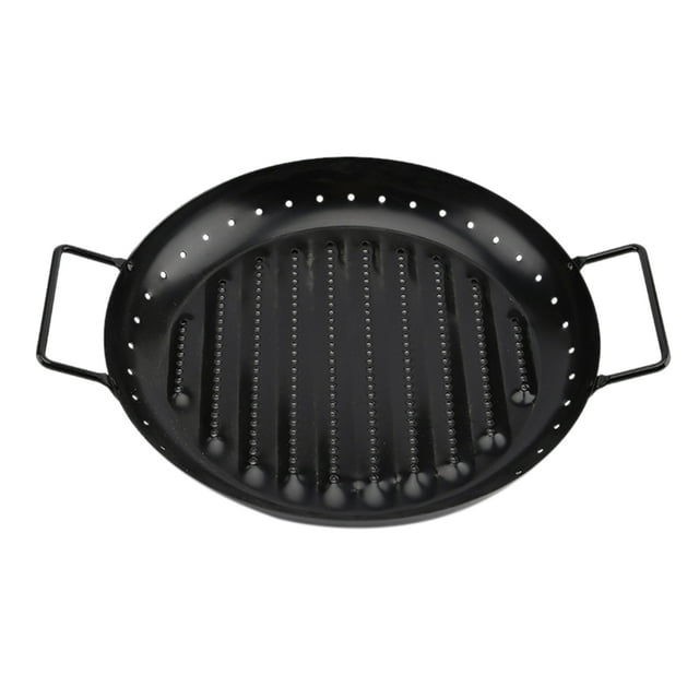 Grill Pan Party Nonstick Skillet Meat Cooking With Handles BBQ Carton Steel