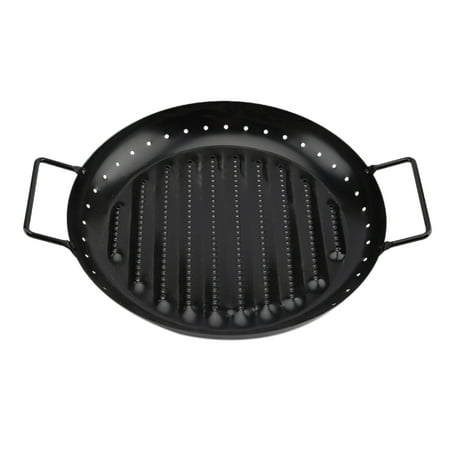 

Grill Pan Party Nonstick Skillet Meat Cooking With Handles BBQ Carton Steel