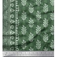 thumbnail image 2 of Soimoi Polyester Crepe Fabric Leaves Panel Print Fabric by The Yard 42 Inch Wide, 2 of 3