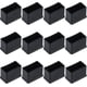 thumbnail image 1 of 12 Pack 15 X 30 Mm Black Rectangular Rubber Felt Table Or Chair Leg Protector Caps YVE, 1 of 5