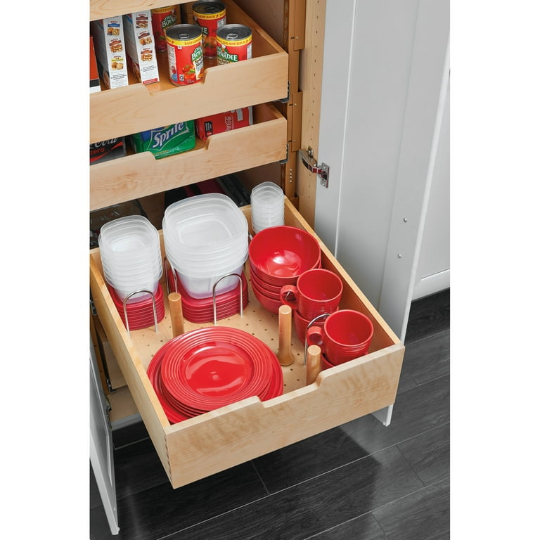 Kitchen Storage, Single Wood Bottom Mount Pullout Drawer with Blum's TANDEM  Heavy Duty Slides with BLUMOTION Soft Close, for 18 or 24 Cabinet by  Rev-A-Shelf