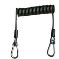 thumbnail image 2 of Cordón retráctil para herramientas, cordón enrollado para pesca, cuerda de seguridad para pesca interior de acero inoxidable resistente, con mosquetón, 2 uds., 2 of 5