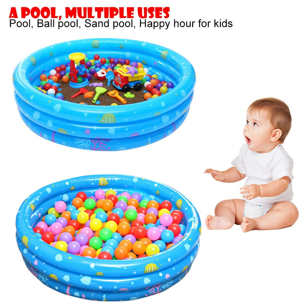 Inflatable Kiddie Pool, Ball Pool, Family Kids Water Play Fun In Summer
