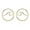 Gold-Toned B, variant on Round Small Sea Wave Stud Earrings for Women Silver-Toned Stainless Steel Simple Unique Fashion Tiny Geometric Earring Holiday Birthday Party Jewelry for Friend