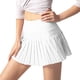thumbnail image 1 of Gibobby faldas de lentejuelas para mujer de para mujer, faldas plisadas deportivas con bolsillos(Blanco, S), 1 of 5
