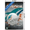 thumbnail image 3 of NFL Miami Dolphins - Helmet 18 Wall Poster with Push Pins, 14.725" x 22.375", 3 of 3
