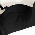 thumbnail image 7 of HOMBOM Bras for Womens Summer Soft Cup Balconette Lightly Lined Brassiere Spaghetti Straps Wireless Black Comfort Bras 32A, 7 of 7