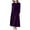 Purple, variant on hotojiny Plus Size Velvet Dress for Women Vintage Soft Comfy Midi Dress Casual Elegant Longs Seeve Mock Neck Long Dress