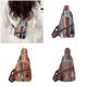thumbnail image 2 of Small Slings Bag,Crossbody Bag Bohemian Style Slings Backpack for Women Chest Bag Shoulder Bag Travel Hiking Daypack Orange, 2 of 4
