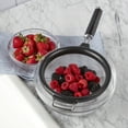thumbnail image 4 of Kitchenaid 7-inch Stainless Steel Mesh Strainer in Black, Dishwasher Safe, 4 of 16