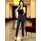 thumbnail image 2 of Jeggins Mujer Legging Pantalón A Cuadro Mallones Mayon Malla, 2 of 5