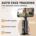 thumbnail image 3 of Q04 Gimbal Seguidor Completamente Automático con Control Remoto Soporte para Teléfono Móvil Estabilizador AI Smart Face Gimbal para Teléfono Móvil, 3 of 5