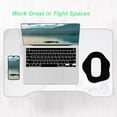 thumbnail image 4 of SHILIU-Small Mouse Pad 6.5 x 7 Inch, Takes up Wrist and Mouse Space, Waterproof Compact Mini Mouse Mat for Laptop Computer Wireless Mouse Keyboard Home Office Travel,Black, 4 of 4