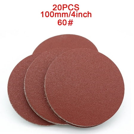 

GLFILL 20Pcs 4Inch/100mm 40-2000Grit Special Sandpaper Disk for Round Polishing