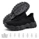 thumbnail image 4 of Zapatos livianos para caminar cómodos zapatos deportivos de malla para mujeres (37) Negro, 4 of 8