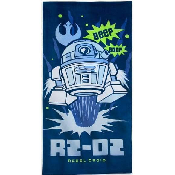Toalla de Playa de Algodón para Niños R2-D2 de Disney Store 74x150 cm
