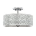thumbnail image 3 of SAFAVIEH Vera 3-Light Chain-Link 15 in. Dia. Flush Mount, Chrome, 3 of 6