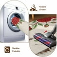 thumbnail image 4 of Red Roses Valentine's Day Kitchen Runner Rug 2x6 Washable Runners for Hallway Non Slip Romantic Spring Floral Rustic Large Area Rug Indoor Floor Carpet for Bathroom Laundry Entryway Bedroom, 4 of 8