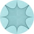 thumbnail image 1 of Ahgly Company Tapis Rond Lavable en Machine Intérieur Transitionnel Bleu Électrique, 8 Pieds Rond, 1 of 7