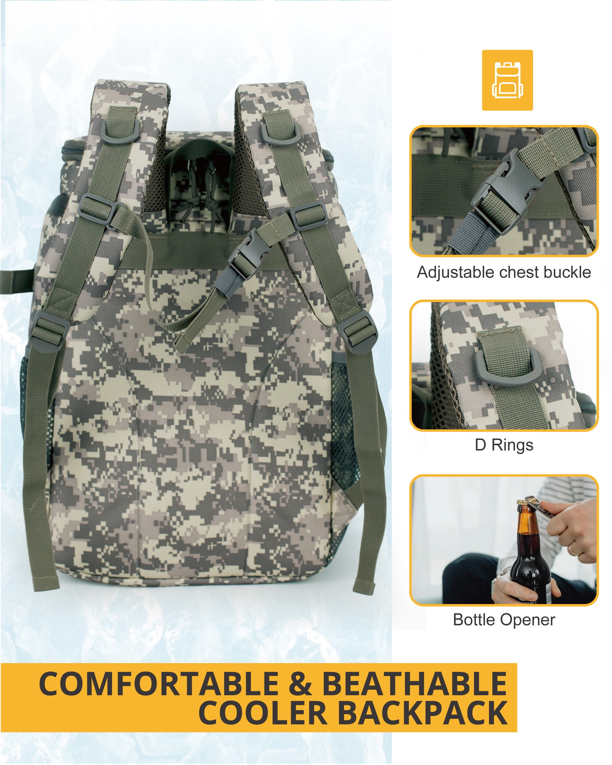 TRIPGEAR Tactical Backpack Cooler, Leakproof, Soft Insulated – picture 7