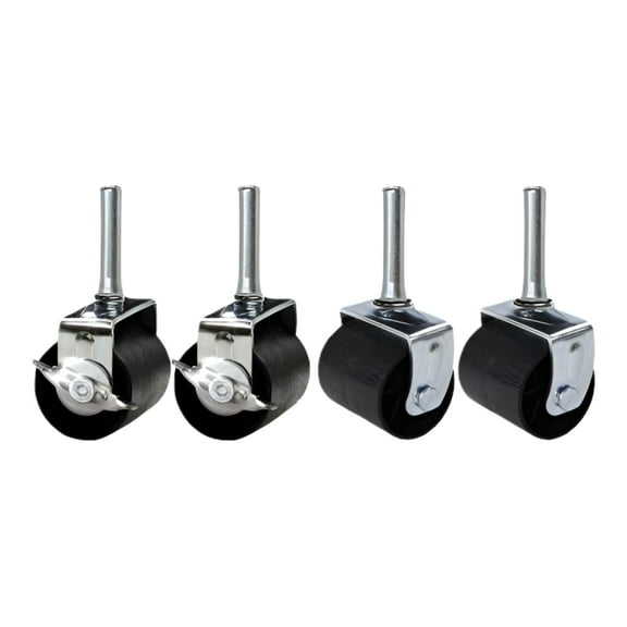 Kings Brand Furniture Metal Casters, Black, 4 Count