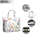 thumbnail image 3 of Flower Women's Large Weekend Travel Bag Moving Canvas Handbag Thick Double Layer Beach Weekend Travel Unisex Hospital Maternity Delivery with Toiletry Waterproof, 3 of 5