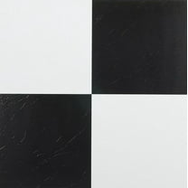 Traditional Elegance Madison Black & White 12x12 Self Adhesive Vinyl Floor Tile - 20 Tiles/20 sq. ft.