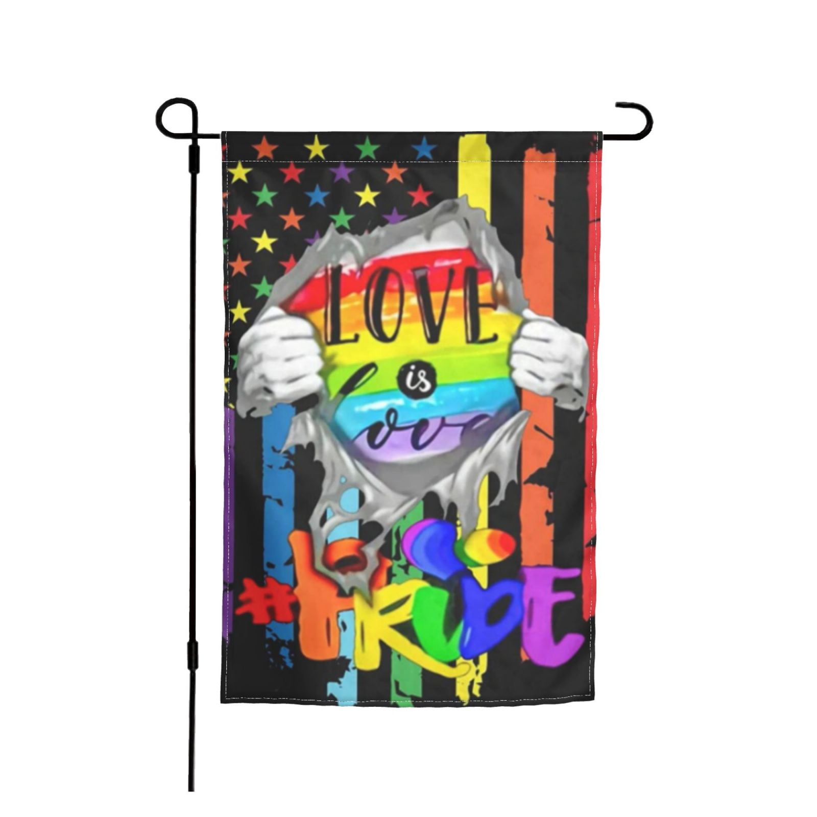 Pride Decorative Rainbow Gay Lesbian Support Love Respect Double