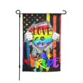 thumbnail image 1 of Gay Pride Garden Flag LGBT Flag Love is Love Rainbow Yard Flag Double Sided Pride Decor for Outdoor Yard Decoration 12x18in, 1 of 6