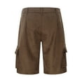 thumbnail image 4 of Tiijoy Big Boys Retro Cowboy Cargo Shorts Relaxed Fit Suede Leather Casual Shorts, 4 of 8