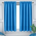 thumbnail image 6 of EGYMEN Blackout Curtains, 37"x53" Heat Insulation Energy Saving Curtains, Scandinavian Solid Color Black Silk Curtains, Soundproof and Noise Reducing Curtains for Bedroom and Kitchen, 6 of 9