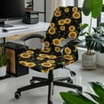 thumbnail image 2 of Xoenoiee Sunflower Bee Pattern Office Chair Covers Removable Computer Chair Covers Universal Rotating Chair Desk Chair Cover Chair Seat Washable Protector for Pets, S, 2 of 6