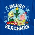 thumbnail image 3 of SpongeBob SquarePants - Merry Beachmas Patrick and Spongebob - Men's Short Sleeve Graphic T-Shirt, 3 of 6