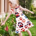 thumbnail image 6 of Iyufng Girls Dresses Independence Day Printed Dresses, 6 of 8