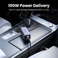 thumbnail image 4 of Cargador de coche UGREEN de 130 W, extensor de carga rápida para 4 dispositivos USB, cargador GaN para iPhone 16 15, cargador USB C para iPad y portátil, 4 of 5
