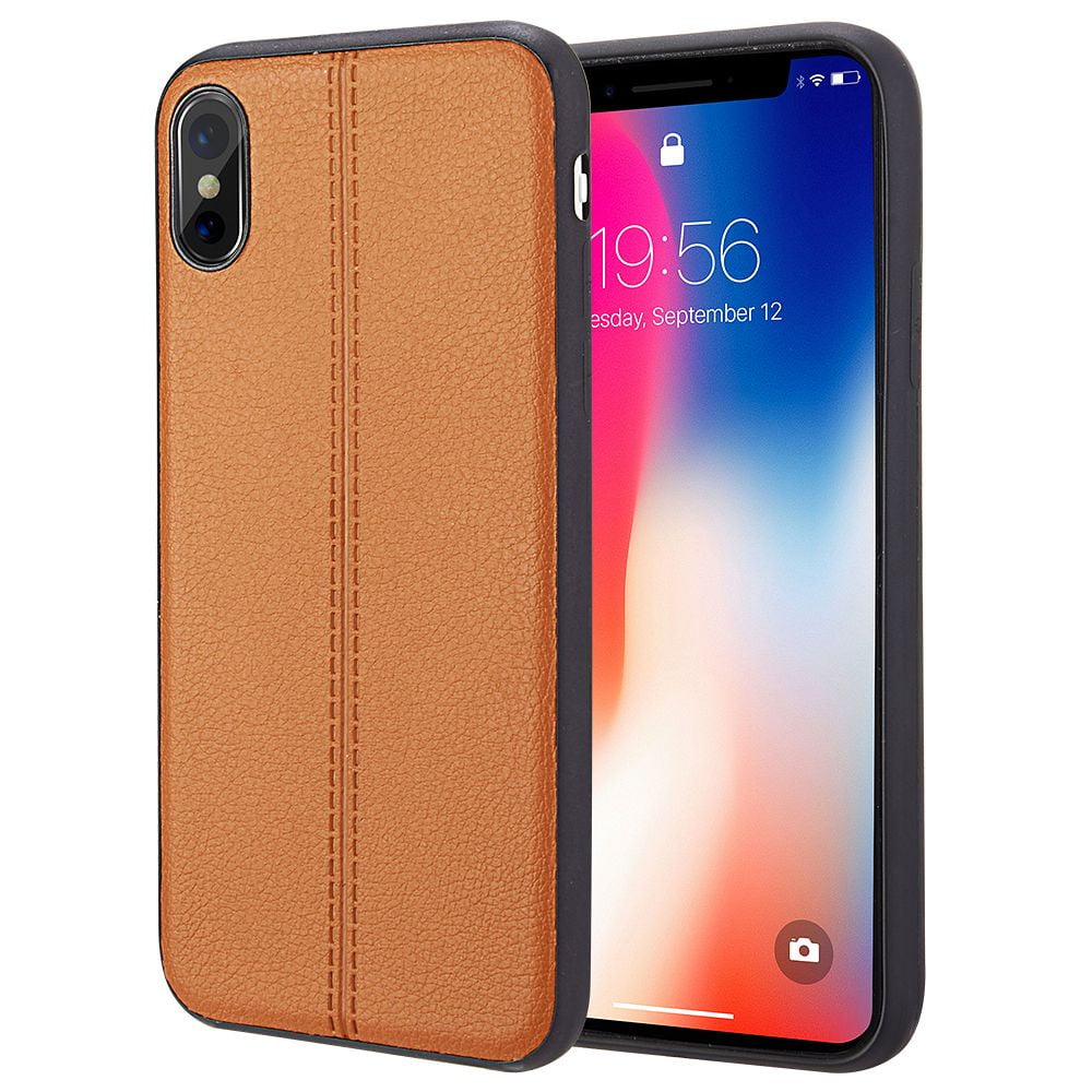 Iphone X Case 10 Leather By Insten Pu Iphone X Case 10 Leather By Insten Pu Cover With Shock Absorbing Tpu Rubber Per For Apple