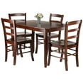thumbnail image 6 of Winsome Wood Inglewood 5-PC Dining Set, Table & 4 Ladderback Chairs, 6 of 7