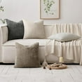thumbnail image 6 of Lomyolo Set of 4 Chenille Pillow Covers - 18x18 Inch Soft Farmhouse Decor for Couch, Sofa, Bedroom Spring Summer Farmhouse Accent Boho Cushions Decor, 6 of 6