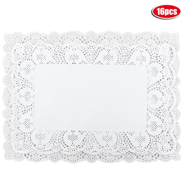 16 Uds. Papeles para pasteles a prueba de aceite, revestimientos de papel para hornear, manteles individuales de papel para pasteles y postres